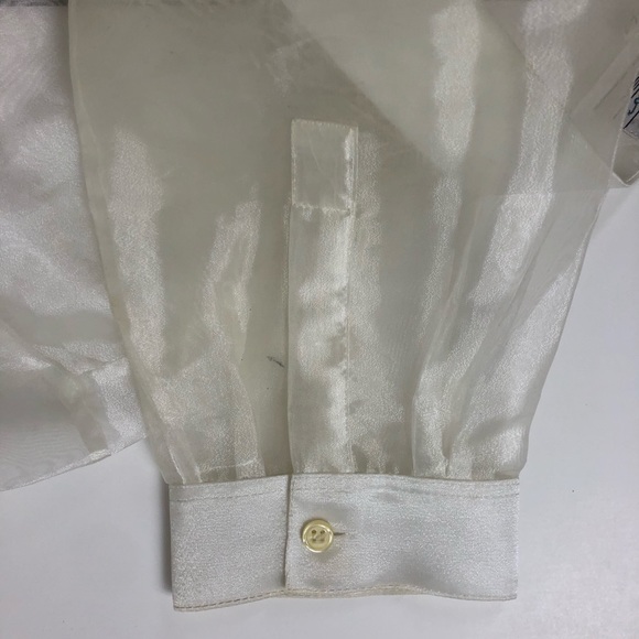 Barong Tagalog Size Large Long Sleeve Half Button - Picture 6 of 7